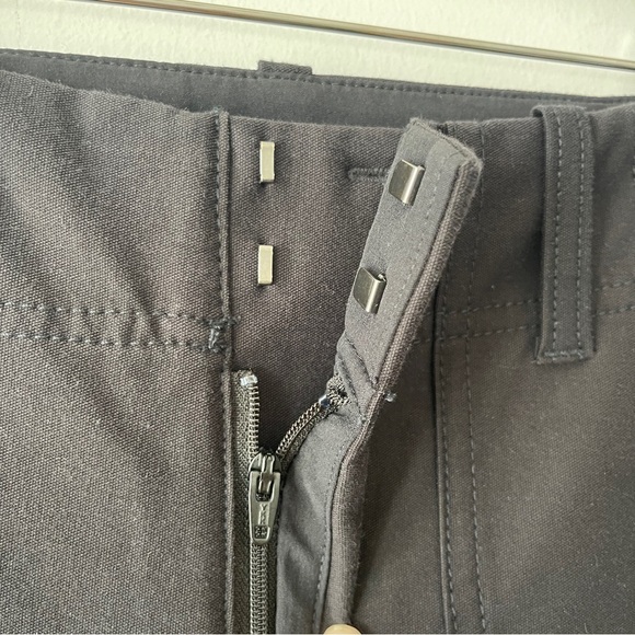 Athleta Skyline High Rise Barrel Leg Pant Black 2P casual twill pant office work - Picture 8 of 11